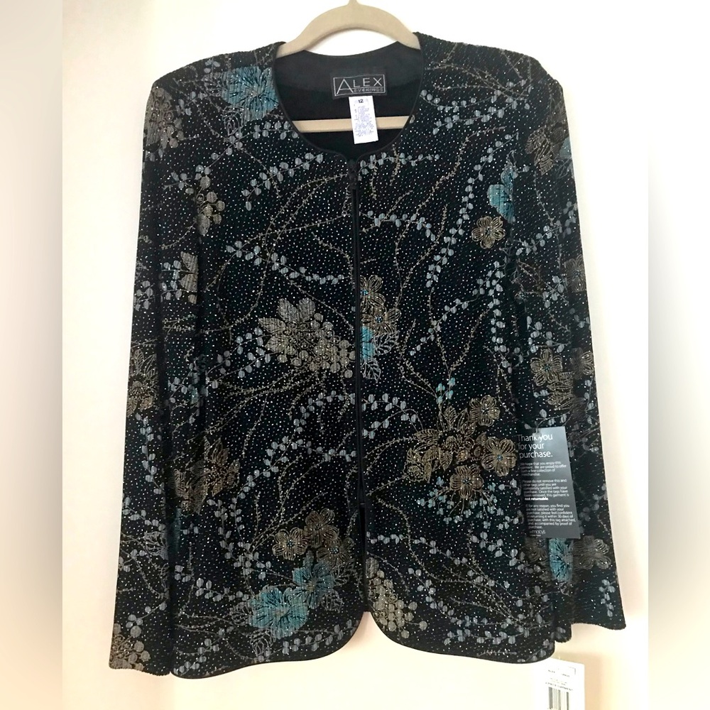 NWT Alex Evenings Blazer SZ 12